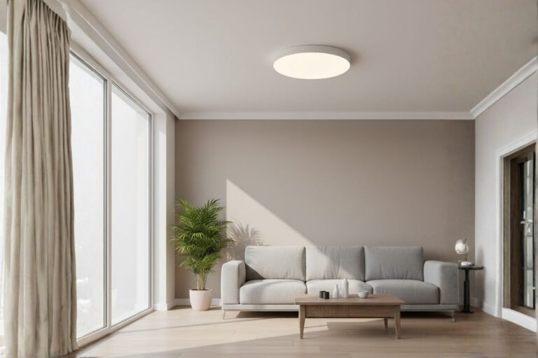 Light Fixture Installation-Modern light fixture installed in the living room of a Katy, Texas home.